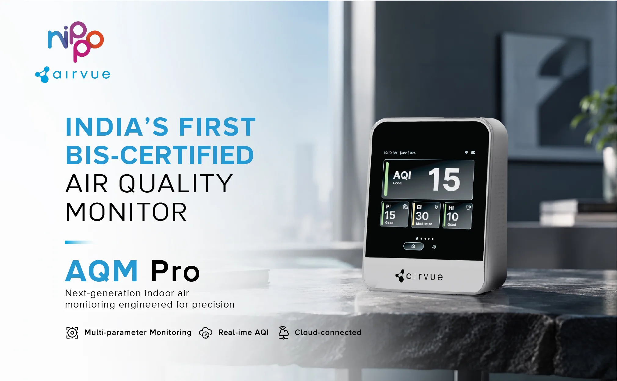 Nippo Airvue AQM Pro A+ Feature 1