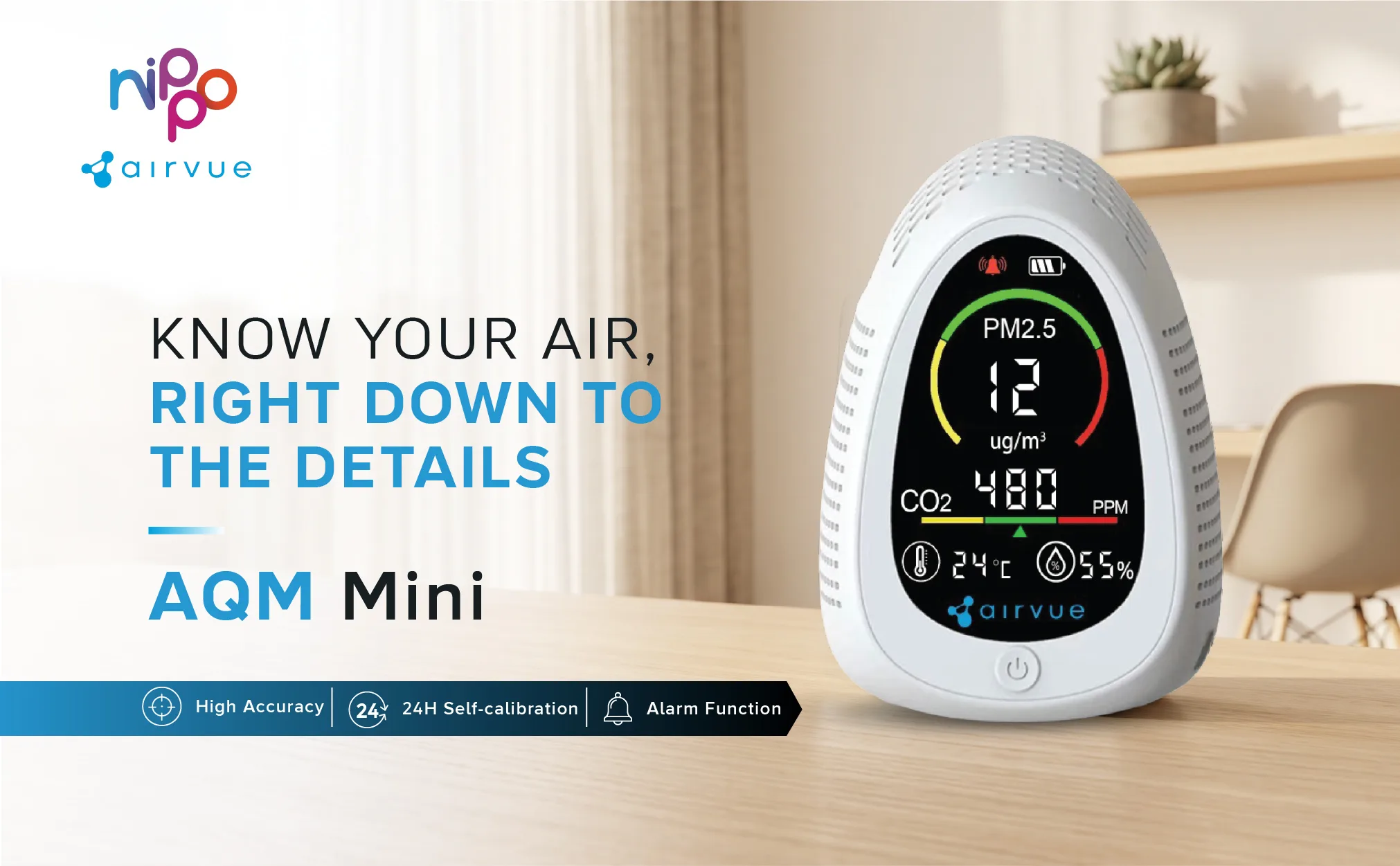 Nippo Airvue AQM Mini A+ Feature 1